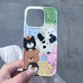 Fun Cute Graffiti Cartoon Animal Phone Case for iPhone